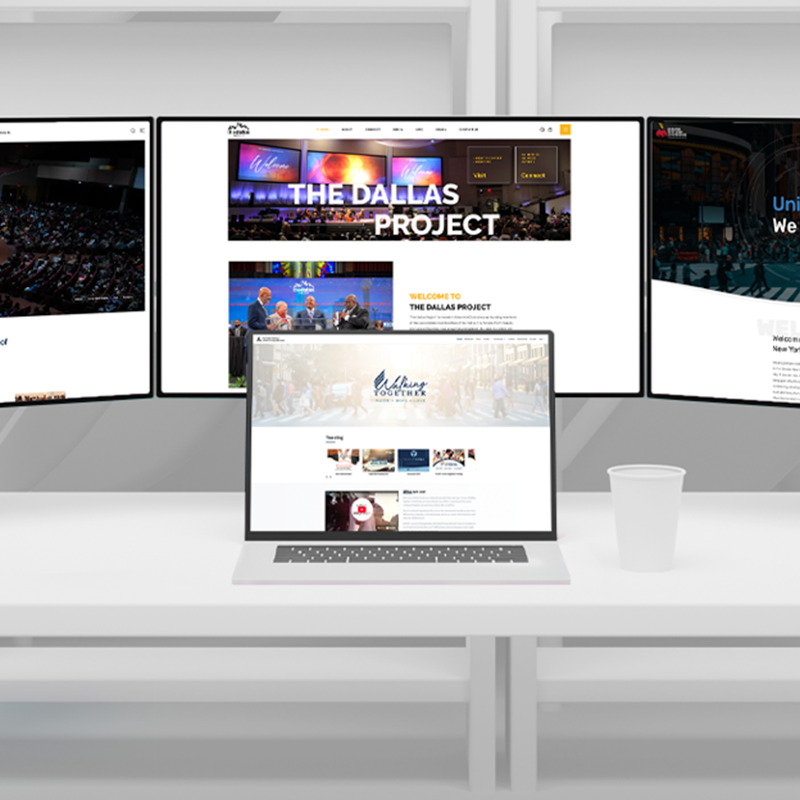 Church website example